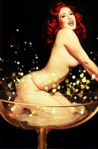 Book Champagne Glass Burlesque Event Performers
